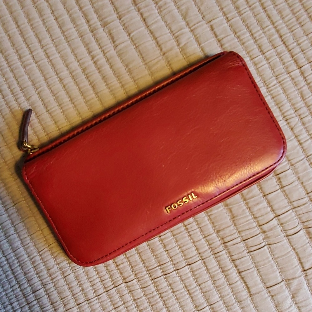 Fossil leather wallet